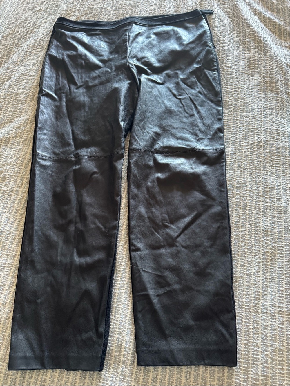 St. John leather and fabric pants size 14